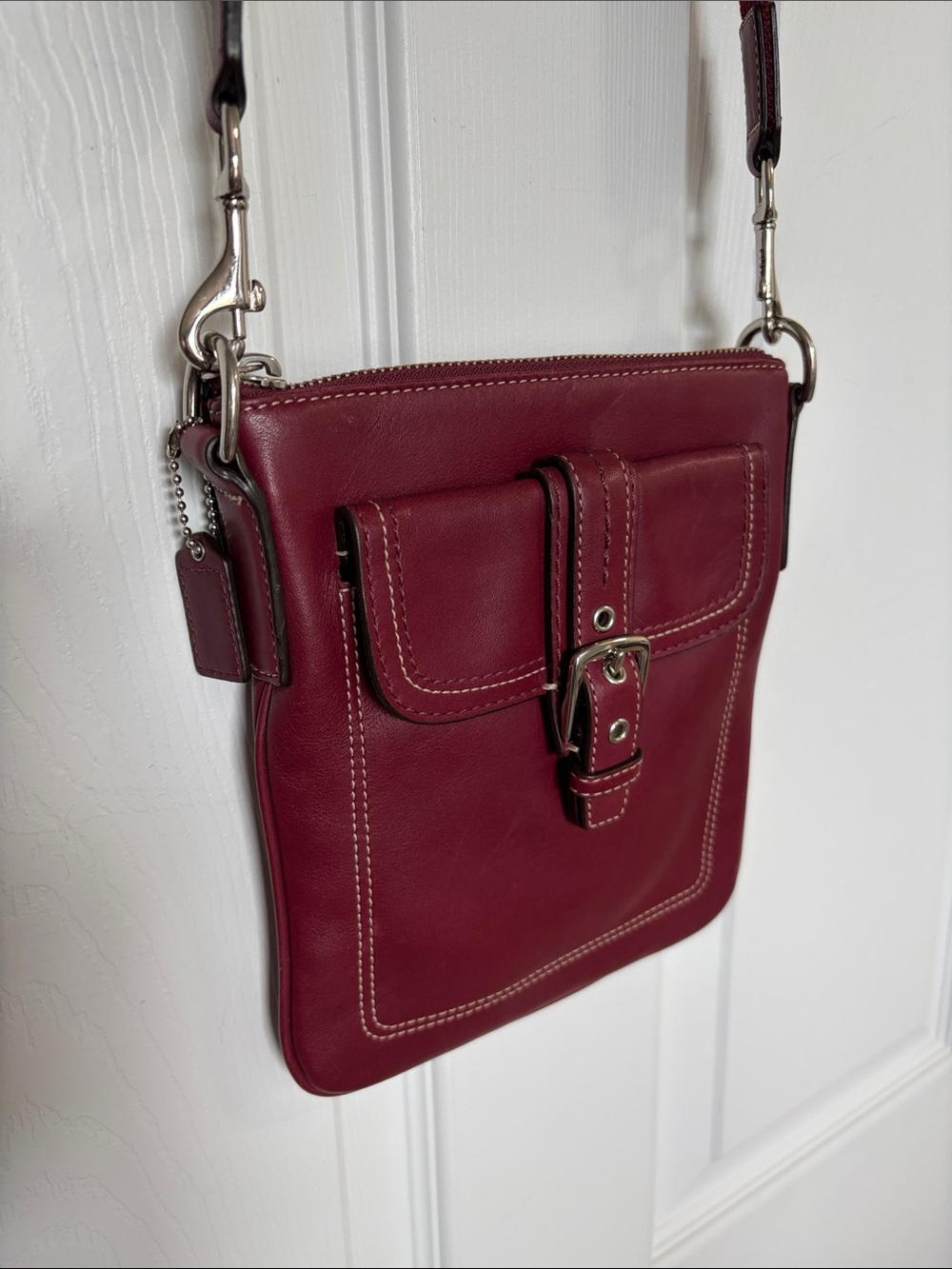 Coach Hampton Vintage Burgandy Crossbody